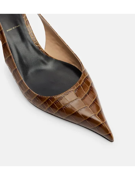 Pantofi cu toc Tom Ford slingback maro