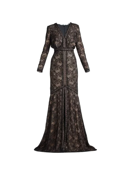 Lung rochie maxi Tadashi Shoji negru