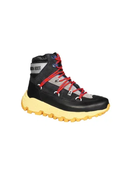 Buty do kostki Moon Boot skórzane czarne