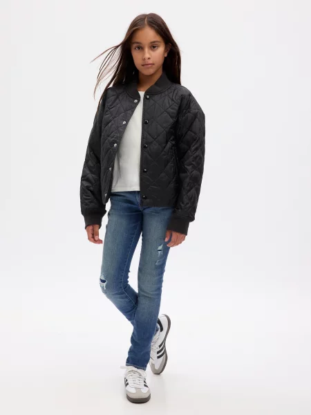 Pantaloni copii Gap alb