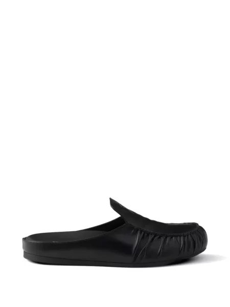 Papuci tip mules Prada din piele negru