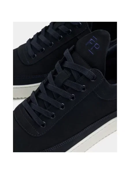 Filling Pieces sneakersy nubukowe Low Top Ripple Nubuck granatowy niebieskie