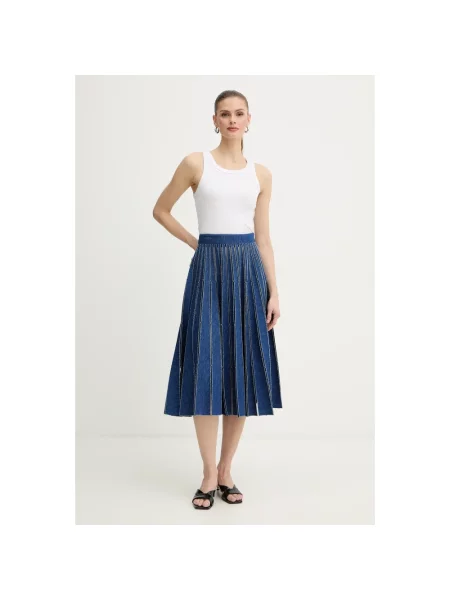 Spódnica jeansowa Twinset niebieska