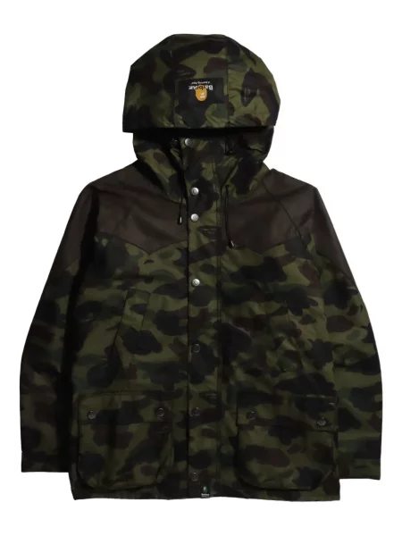 Geacă A Bathing Ape® cu glugă cu model camuflaj verde