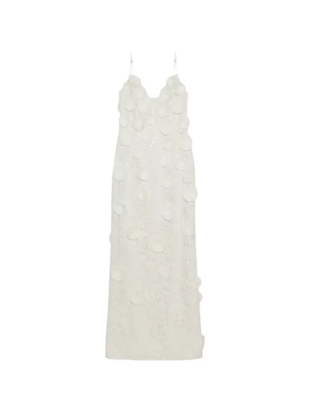 Rochie maxi Simkhai cu model floral alb