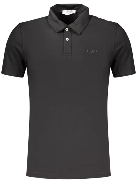 Tricou polo Guess Jeans negru