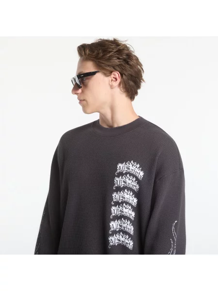 Φούτερ AllSaints Incendo Ls Crew Washed Black L μαύρο
