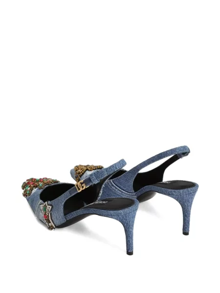 Pantofi cu toc Dolce & Gabbana albastru
