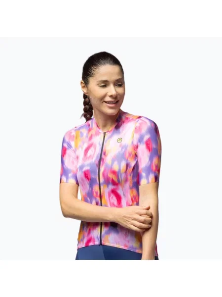 Футболка велосипедна Alé Jardin pink combo рожева