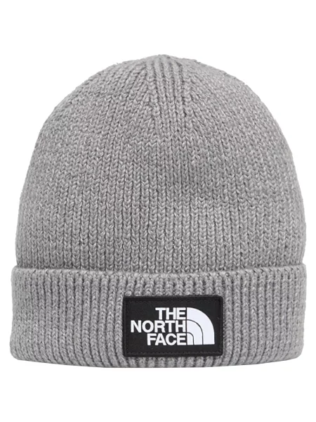 Sapka The North Face Tnf Logo Box Cuffed Beanie Grey Heather OS szürke