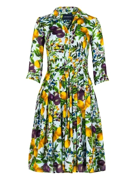 Sukienka midi Samantha Sung do kolan garniturowa bez fiszbin