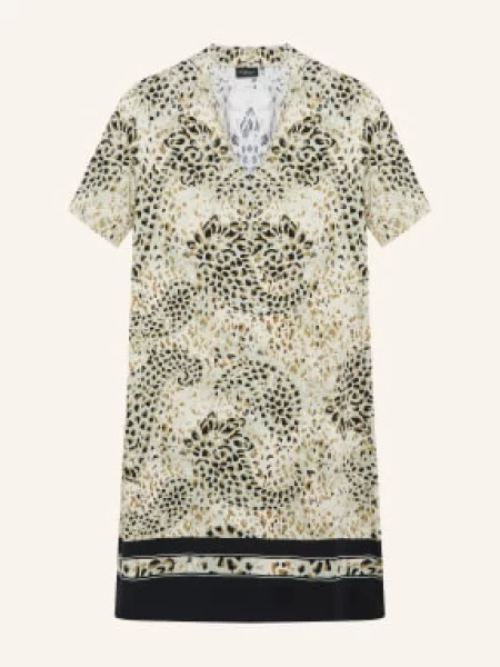 S.Oliver Black Label Jerseyové Šaty světle zelená / světle hnědá černá