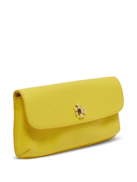 Geantă plic Tory Burch din piele galben