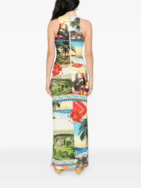 Rochie maxi Alice + Olivia de costum verde