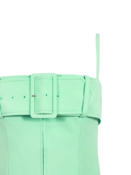 Cu centură top Sandy Liang verde