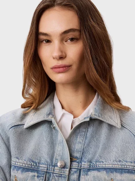 Джинсова куртка Calvin Klein Jeans блакитна