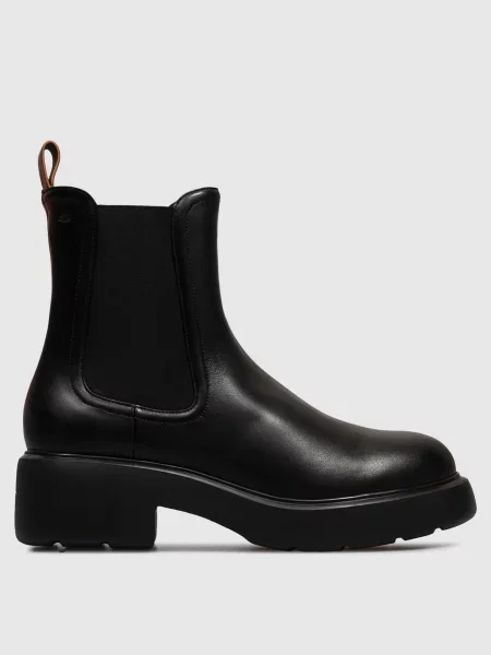Кожаные ботинки челси Santoni черные