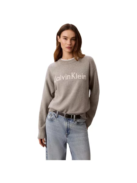 Sveter Calvin Klein Jeans sivá