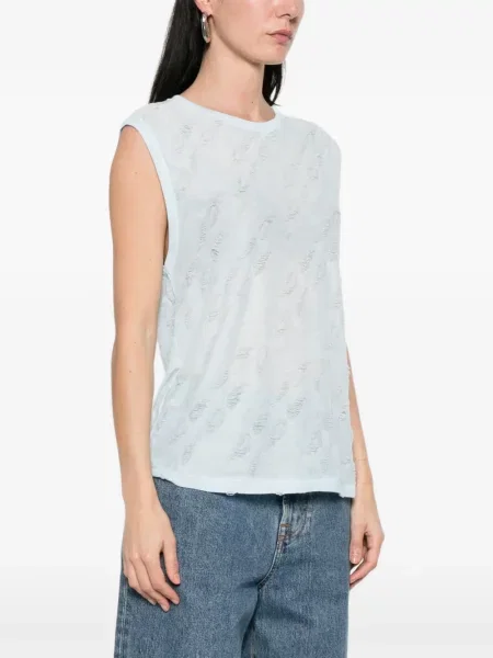 Tricou Iro fără mâneci albastru