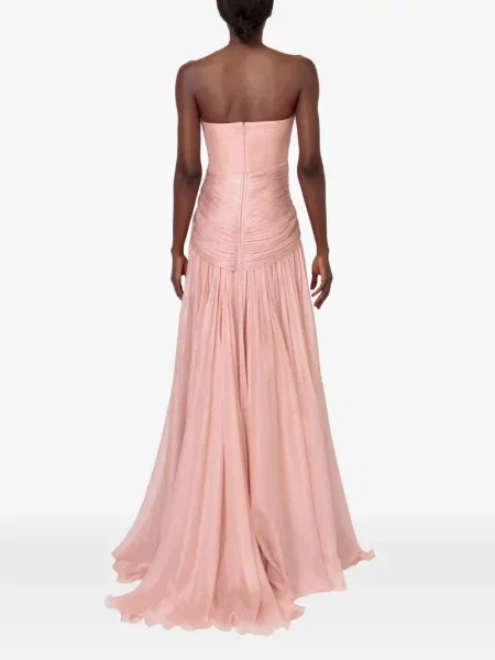 Rochie maxi Iris Serban de costum roz