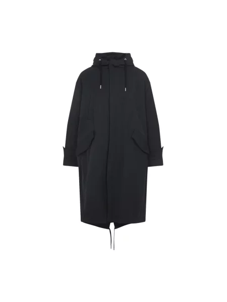 Lniana parka Ami Paris szara