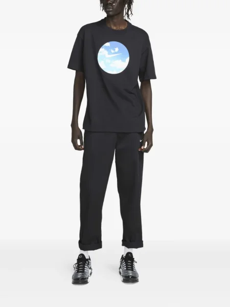 Geacă Nike cu imagine din fleece negru