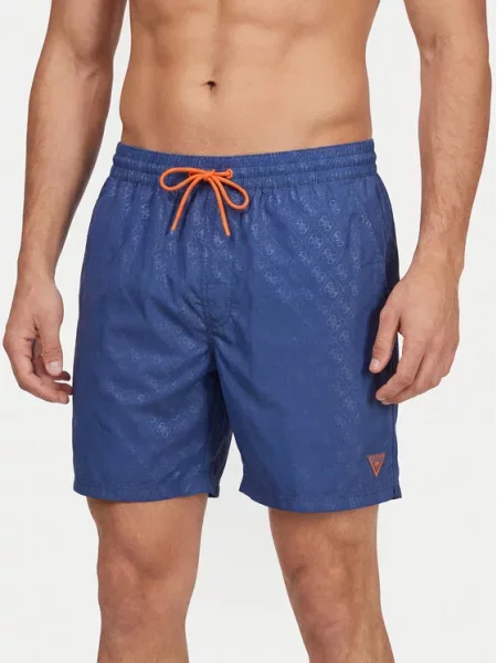 Guess Pantaloni scurți pentru înot albastru