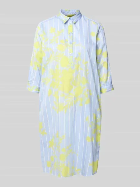 Sukienka koszulowa do kolan z krótką listwą guzikową Milano Italy