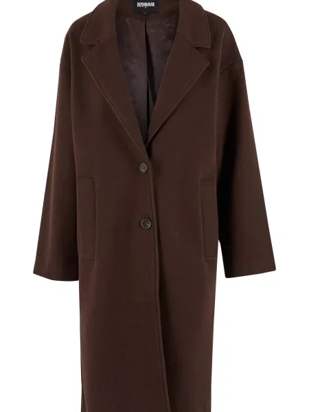 Urban Classics Palton de primăvară-toamnă maro