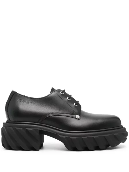 Pantofi derby Off-white din piele alb