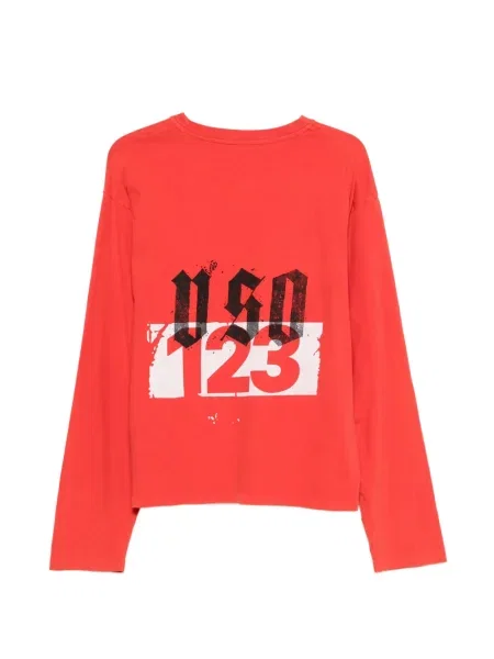 Lung tricou Rrr123 roșu