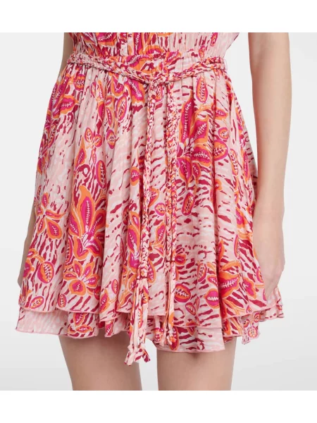 Rochie Poupette St Barth cu model floral roz