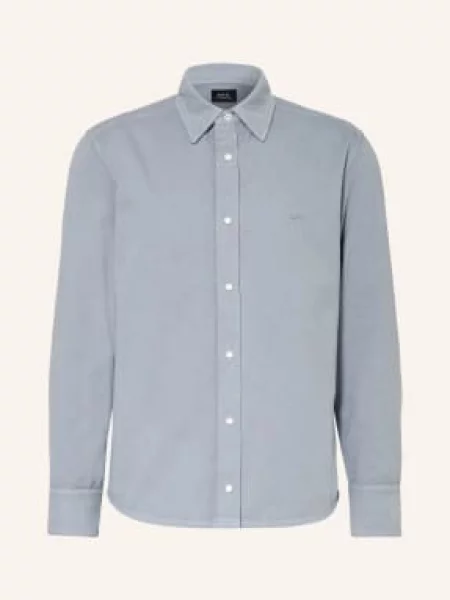 A.P.C. Košile Comfort Fit černošedá