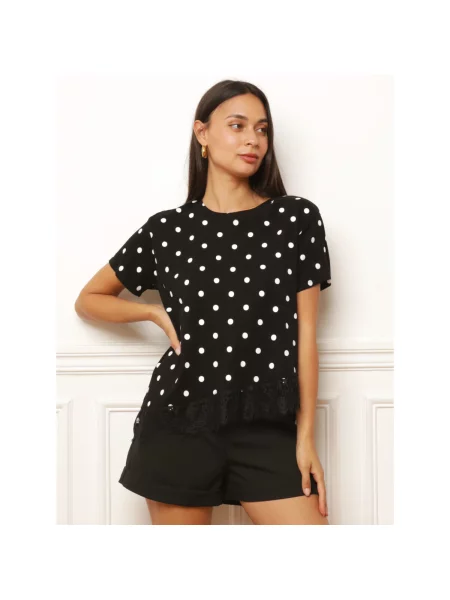 Top La Modeuse negru