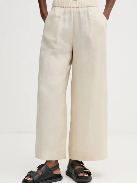MM by Max Mara pantaloni din in CANNETI alb