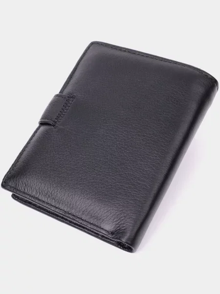 ST Leather Accessories Гаманець Шкіра чорний