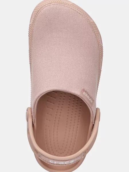 Классические шлепанцы Crocs бежевые