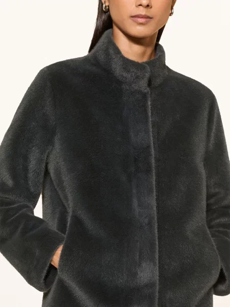 Rino & Pelle Bunda Z Umělé Kožešiny tmavě zelená