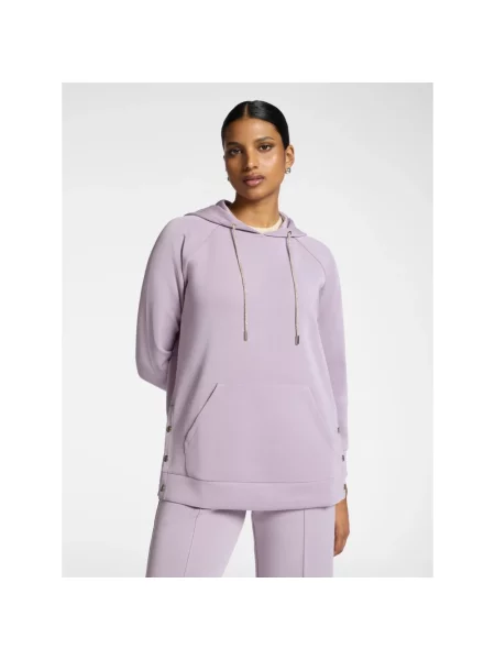 Bluza z kapturem Elena Miro' z kapturem fioletowa
