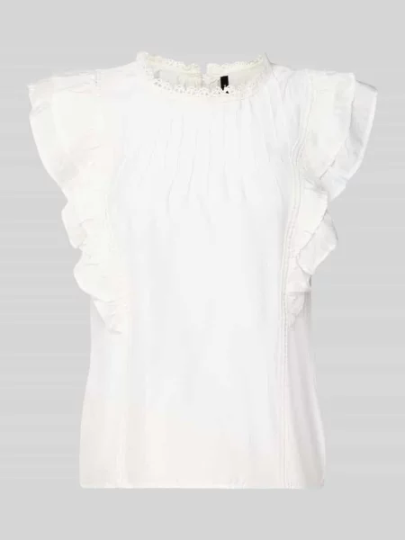 Męski t-shirt o kroju regular fit z mieszanki model BLISS' Vero Moda biała