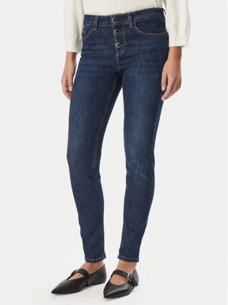 Liu Jo Jeans hlače Mornarsko Skinny Fit modra