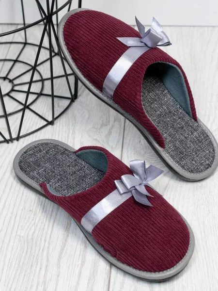 Тапочки Issa Plus бордовые