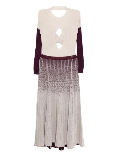 Rochie Saiid Kobeisy tricotate de costum violet
