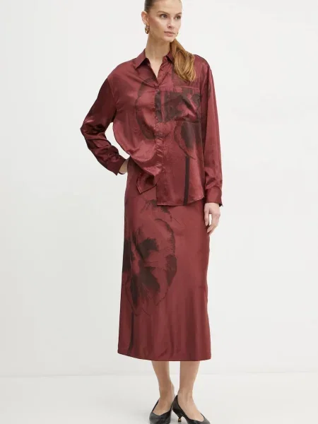 Классическая ошейниковый рубашка Max&co красная