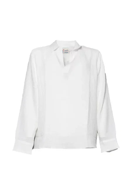 Lung tricou polo Mc2 Saint Barth alb