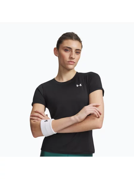 Tricou de antrenament pentru femei Under Armour Tech Mesh black/white alb