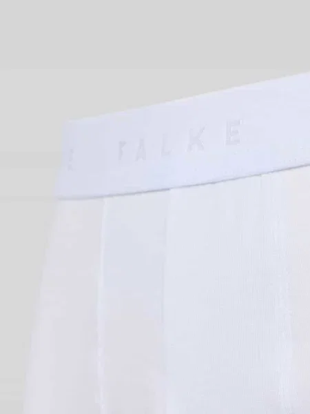 Bokserki z elastycznym paskiem z logo w zestawie 2 szt Falke białe