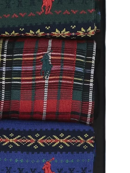 Κάλτσες Polo Ralph Lauren κοτλέ με αυτόγραφο κόκκινο