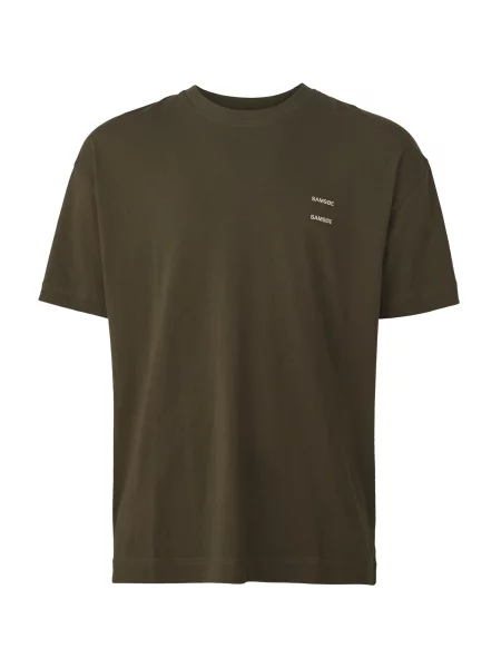 Samsøe Samsøe Tricou JOEL fildeş / pin verde