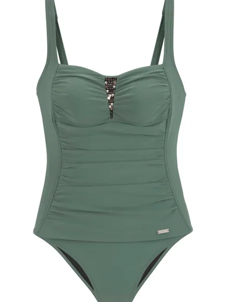 LASCANA Costum de baie întreg / oliv auriu